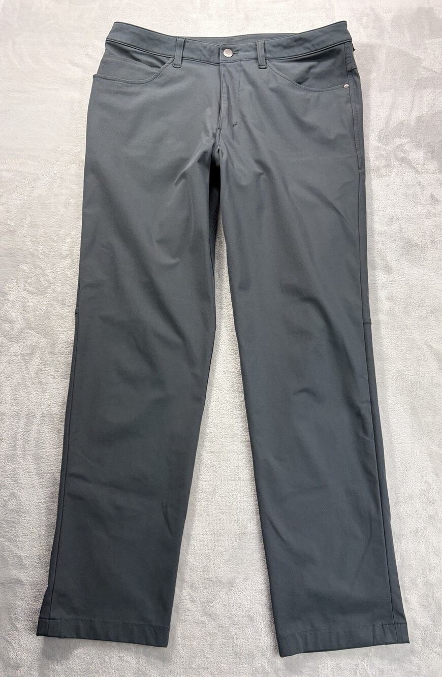 Lululemon ABC Classic Fit Pants Men's 32 x 30 Gray LM5426SA Warpstreme